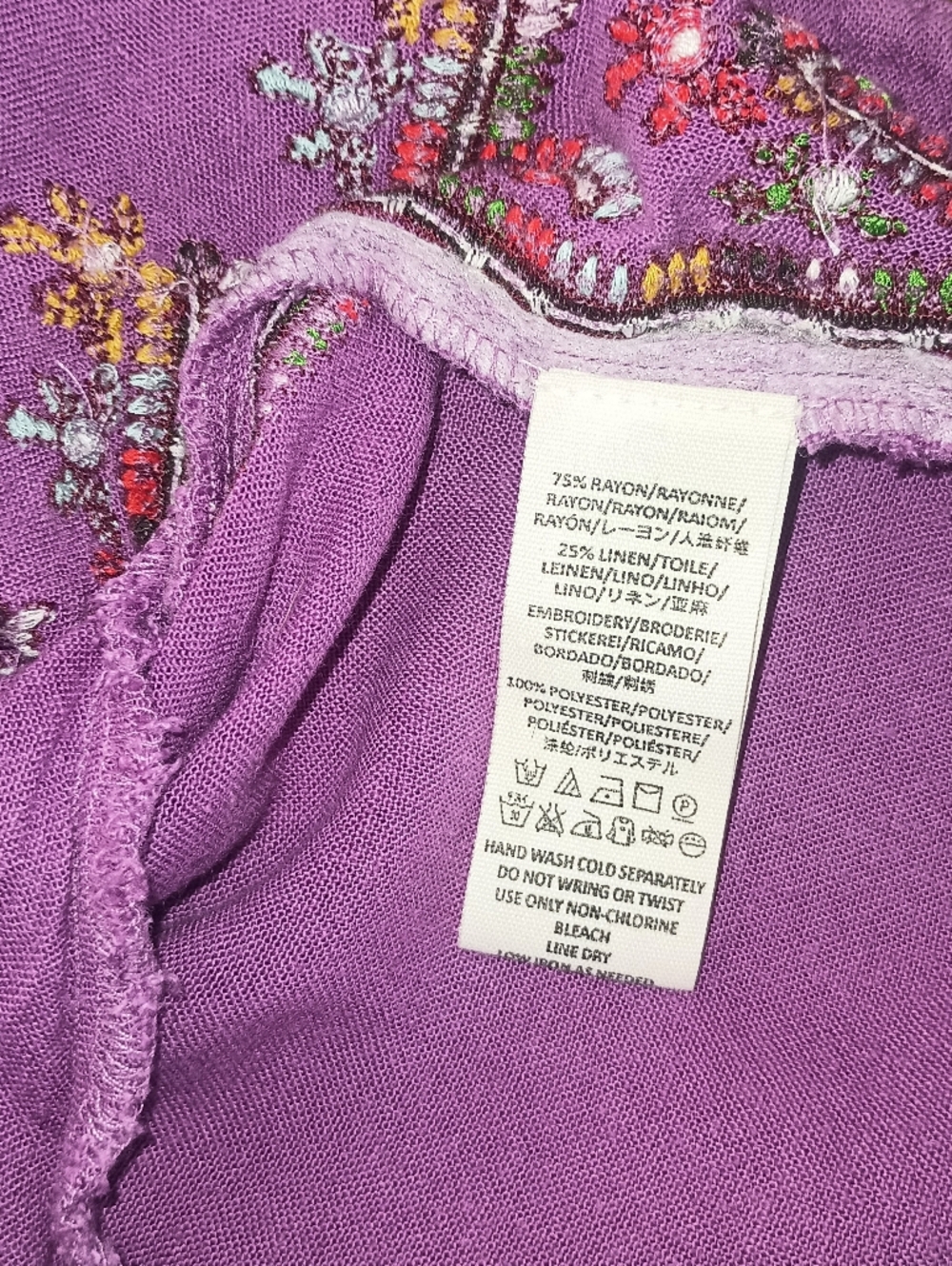 Free People Starlight Mini Dress Purple Balochi Embroidery Boho Tassel Pockets S - Picture 9 of 13
